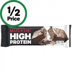 Woolworths Musashi High Protein Bar offer