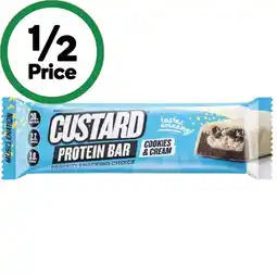 Woolworths Muscle Nation Custard Protein Bar offer