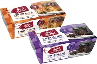 Coles Aunt Betty's Puddings 190g-220g offer
