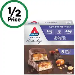Woolworths Atkins Endulge Caramel Nut Bars offer