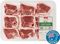 Coles Coles Australian Lamb Loin Chops offer