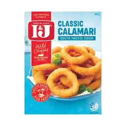 Woolworths I&J Fish Fillets or Calamari Rings 360-425g offer