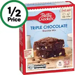 Woolworths Betty Crocker Treats Baking Mixes – Excludes Gluten Free offer