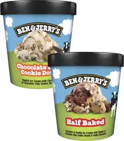 Coles Ben & Jerry's Ice Cream Tub-458mL offer