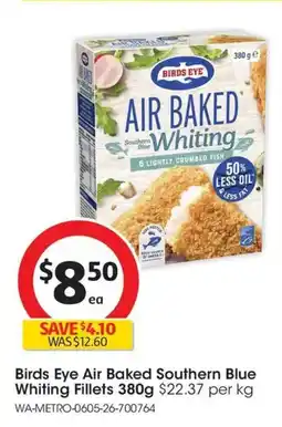 Coles Birds Eye Air Baked Southern Blue Whiting Fillets offer