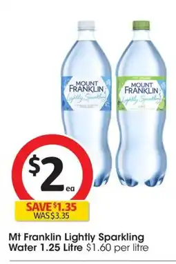 Coles Mt Franklin Lightly Sparkling Water offer