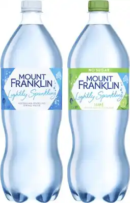Coles Mt Franklin Lightly Sparkling Water offer