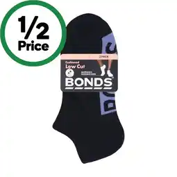 Woolworths Bonds Ladies’ Cushioned Low Cut Socks Assorted offer