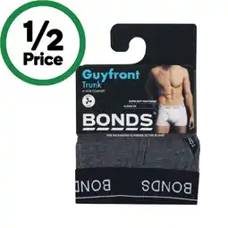 Woolworths Bonds Men’s Guy Front Trunk Assorted offer