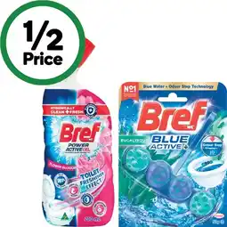 Woolworths Bref Active Toilet Rim Block 50g or Toilet Gel 600-700ml offer