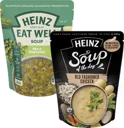 Coles Heinz Soup of the Day or Eat Well Soup 380g-430g offer