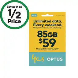 Woolworths Optus $59 SIM Starter Kit offer