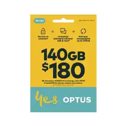 Woolworths Optus $180 SIM Starter Kit offer