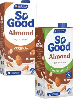 Coles Sanitarium So Good Almond Long Life Milk offer