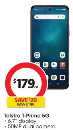 Coles Telstra T-Prime offer