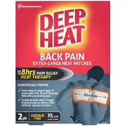 Woolworths Deep Heat Back Patches offer