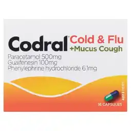 Woolworths Codral Cold & Flu + Mucus Cough Capsules~ – Limit of 2 per Customer offer