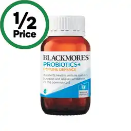 Woolworths Blackmores Probiotics+ Immune Defence Capsules offer
