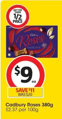 Coles Cadbury Roses offer