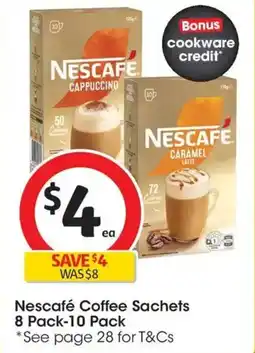 Coles Nescafé Coffee Sachets offer