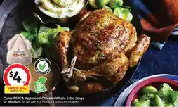 Coles Coles RSPCA Approved Chicken Whole Extra Large or Medium offer