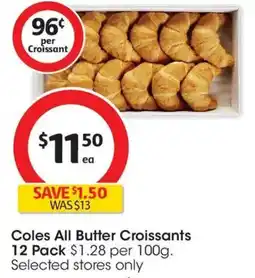 Coles Coles All Butter Croissants offer