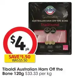 Coles Tibaldi Australian Ham Off the Bone offer