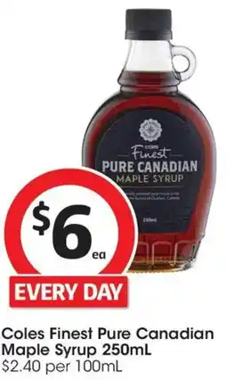 Coles Coles Finest Pure Canadian Maple Syrup offer