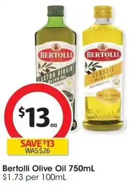 Coles Bertolli Olive Oil offer