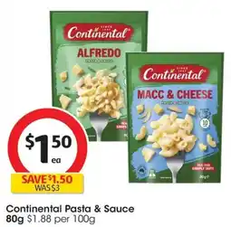 Coles Continental Pasta & Sauce offer