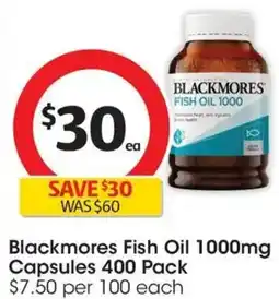 Coles Blackmores Fish Oil 1000mg offer