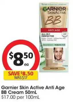 Coles Garnier Skin Active Anti Age BB Cream offer