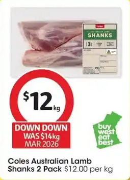 Coles Coles Australian Lamb Shanks offer