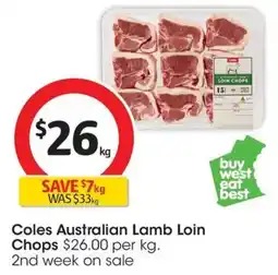 Coles Coles Australian Lamb Loin offer