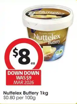 Coles Nuttelex Buttery offer