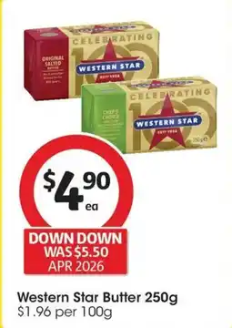 Coles Western Star Butter offer