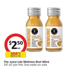 Coles The Juice Lab Wellness Shot offer