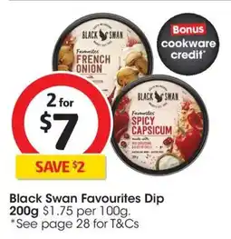 Coles Black Swan Favourites Dip offer