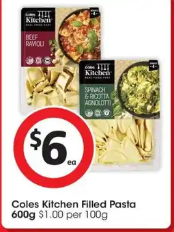 Coles Coles Kitchen Filled Pasta offer