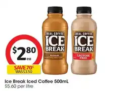 Coles Ice Break Iced Coffee offer
