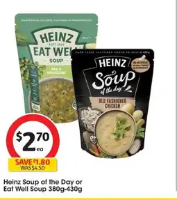 Coles Heinz Soup of the Day or Eat Well Soup offer