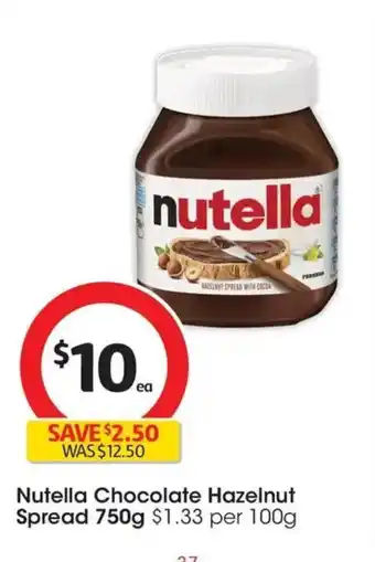 Nutella Chocolate Hazelnut Spread