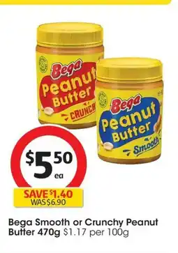 Coles Bega Smooth or Crunchy Peanut Butter offer
