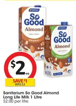 Coles Sanitarium So Good Almond Long Life Milk offer