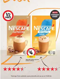 Coles Nescafé Coffee Sachets 8 Pack-10 Pack offer
