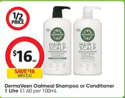 Coles DermaVeen Oatmeal Shampoo or Conditioner offer