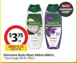 Coles Palmolive Body Wash offer