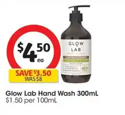 Coles Glow Lab Hand Wash offer