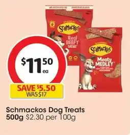 Coles Schmackos Dog Treats offer