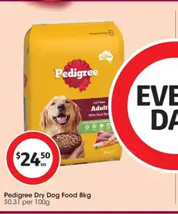 Coles Pedigree Dry Dog Food offer